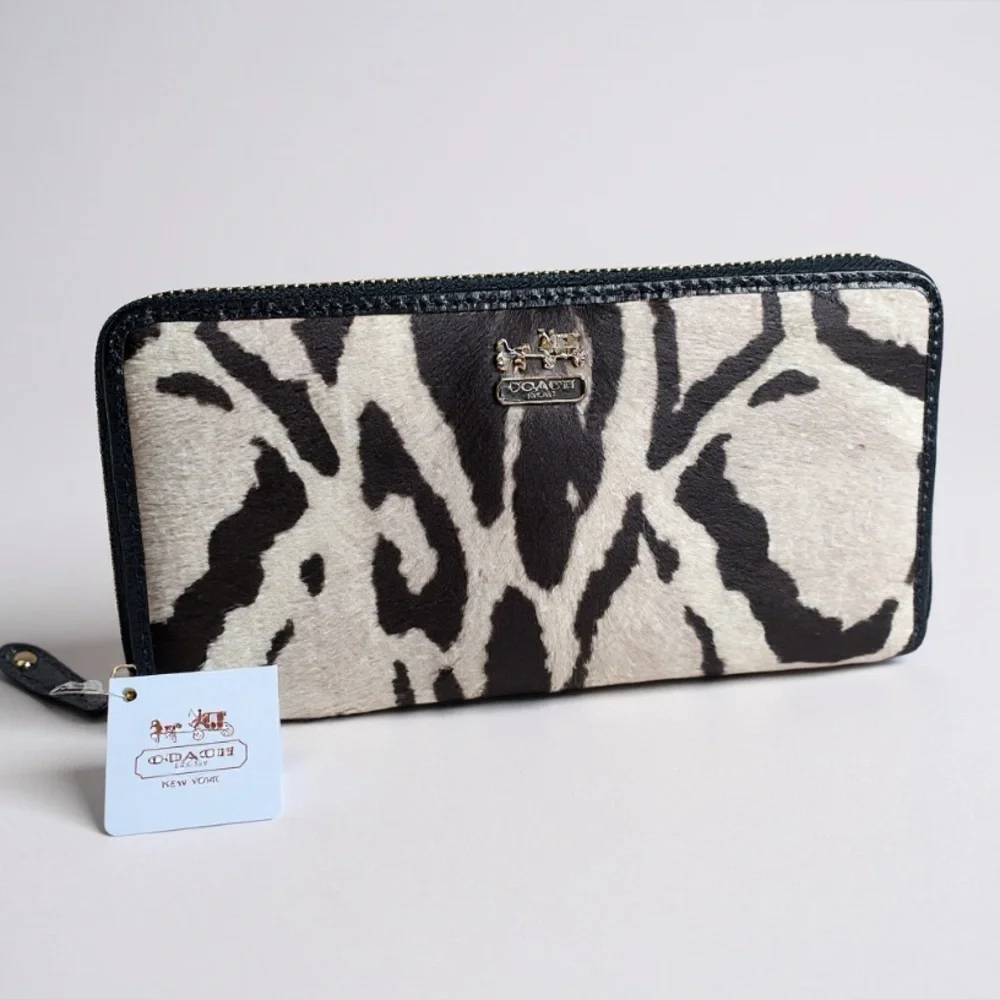Coach RARE Legacy Calfhair Ocelet Wallet